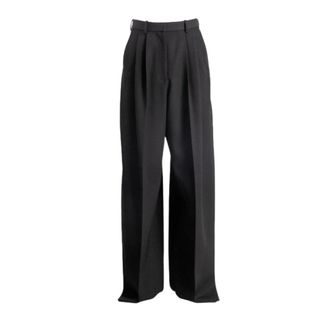 Balenciaga Wide Broeken - Dames - Broeken - Zwart - Maat: S