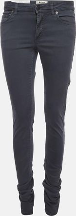 Acne Studios Grey Denim Skinny Low Lucy Jeans S/waist