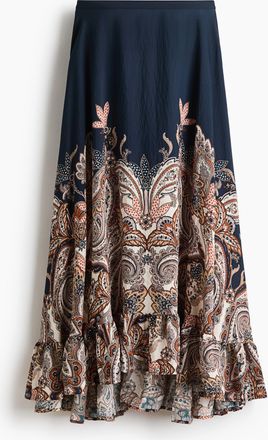 H&M Maxijupe mit Volantbesatz - Blue