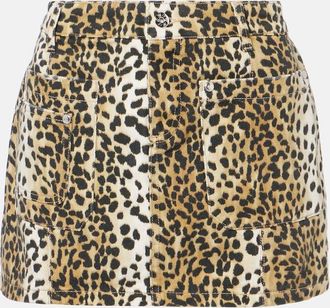 Blumarine Minigonna in cotone con stampa