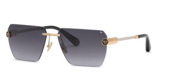 Philipp Plein SPP205 0340 Mens Sunglasses Gold Size 64