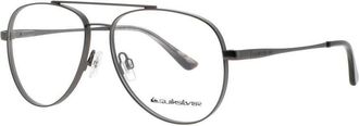 Quiksilver Unisex Gunmetal Rectangular Eyeglass Frames Qs1015