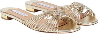 Aquazzura Gold Club Sandal 50 Size 38