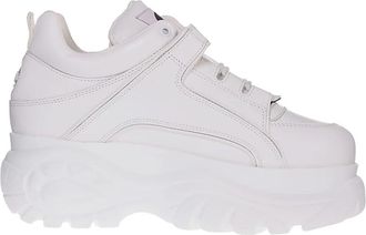 Buffalo Classic Platform Sneakers - Dames - Sneakers - Wit - 40 EU - Leer - Schoenen