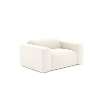 Sia Home Sill&oacute;n de sal&oacute;n tejido boucl&eacute; crema