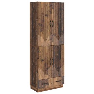 vidaXL Juego De Armarios 2 Uds. Madera Envejecida Madera De Ingenier&iacute;a Vidaxl