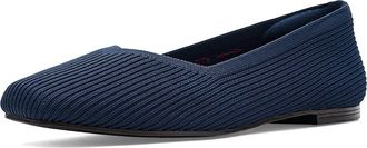 Skechers Cleo Square - Blissful Soul Womens Dress Flat Shoes Navy : 9.5 B - Medium, Mesh/Textile