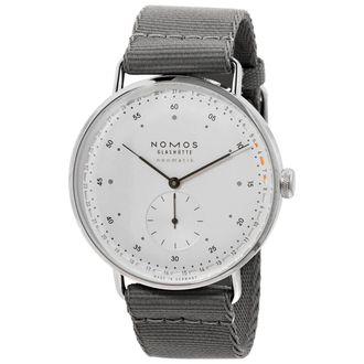 NOMOS Glash&uuml;tte Metro Neomatik Automatic White Dial Mens Watch 1165