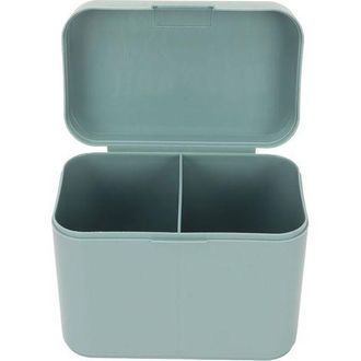 OEM Caja De Almacenamiento De Escritorio Multifuncional A Prueba De Polvo Con 2 Compartimentos, Gran Capacidad, Color Verde, Para Discos Desmaquillantes