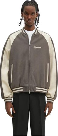 Represent Raglan Varsity Jacket - Heren - Bomber jackets - Groen - M - Wol - Jassen
