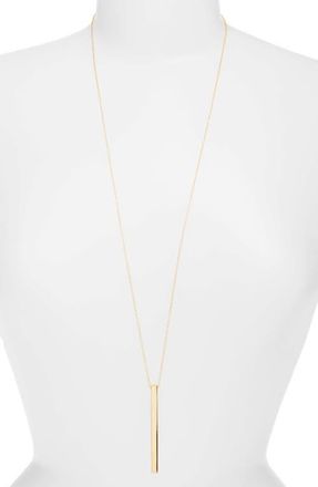 Soko Thin Bar Pendant Necklace in Gold at Nordstrom