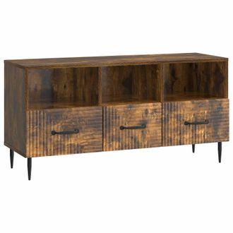 vidaXL Mueble De Tv Con Caj&oacute;n Roble Ahumado 102 X 34,5 X 50 Cm Vidaxl