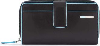 Piquadro Womens bifold wallet with coin pocket- - Dames - Portefeuilles - Zwart - ONE Size - Accessoires