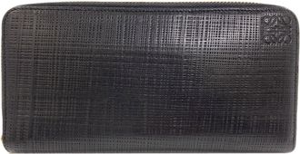 Loewe Black Leather Long Wallet (Bi-Fold) (Pre-Owned)