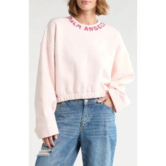 Palm Angels Graphic Sweatshirt in Pink at Nordstrom Rack, Size Small