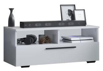 ebuy24 Muebles Tv Vcm Lowboard Armario Tv Con Suficiente Espacio De Almacenamiento Dimensiones Al. 39 X An. 95 X T. 40 Cm Fernseh Muebles - Arila L (blanco)