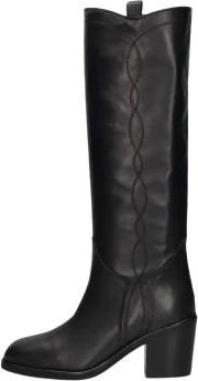 Stefano Lauran High Laarzen - Dames - Schoenen - Zwart - Maat: 37 EU Leer