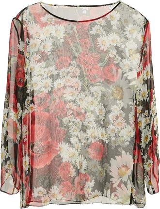 Dolce & Gabbana Top a fiori - Nero