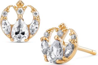 Girls Crew Star Wars Rebel Alliance Insignia Cubic Zirconia Stud Earrings in Gold at Nordstrom