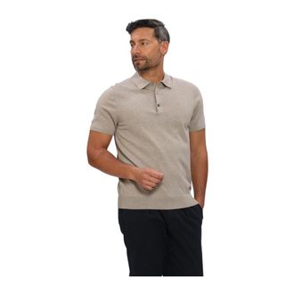 Profuomo Tops, Heren, Beige, XL, Katoen, Luxury Basic Polo