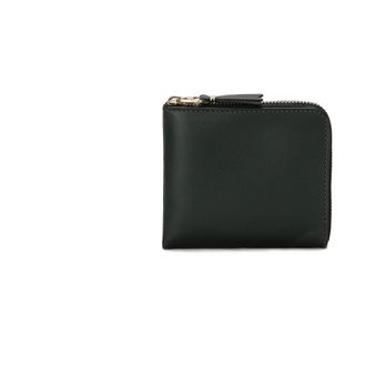 Comme Des Gar&ccedil;ons Dark Green Wallet with Gold Zip