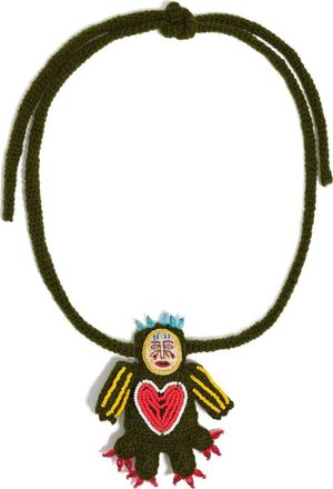 Bimba & Lola Collana con ricamo - Nero