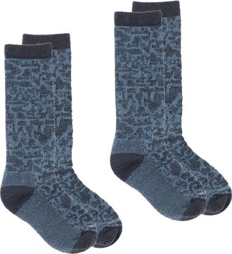 Rei Co-Op Timber Mountain Merino Wool Snow Socks - 2 Pairs Blue S