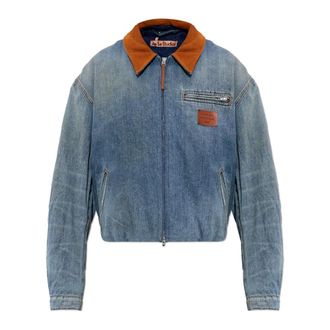 Acne Studios Denim Jackets, female, Blue, Size: L Denim Bomber Jacket