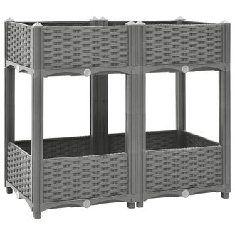 vidaXL Arriate Polipropileno 80x40x71 Cm Vidaxl