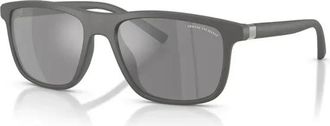 A|X Armani Exchange Ax 4167Su Zonnebril - Heren - Zonnebrillen - Grijs - 56 MM - Nylon - Accessoires
