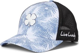 Black Clover Malta 1 Adjustable Hat Baseball Caps Tropical Blue Print Hat/3d White Clover, Rayon