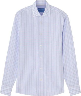 Robert Talbott Reynolds Check Linen-Blend Shirt