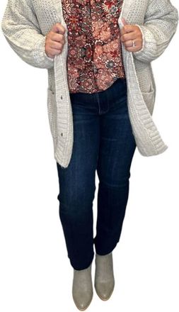 Saltwater Luxe Cozy Chunky 3 Button Cardigan In Natural