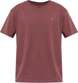 Vivienne Westwood Orb Logo T-Shirt - Heren - T-shirts - Roze - L - Katoen - Tops