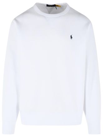 Polo Ralph Lauren White Cotton Blend Sweatshirt