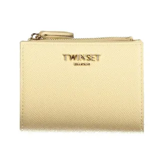 Twinset Accessoires, Dames, Roze, ONE Size, Leer, Zip Around Portemonnee