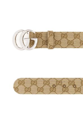 Gucci Mens Gg Fabric Belt Vintagesand Cinture
