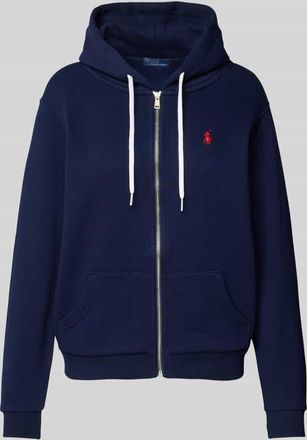 Polo Ralph Lauren Sweatjacke mit Logo-Stitching in Marine, Größe XL
