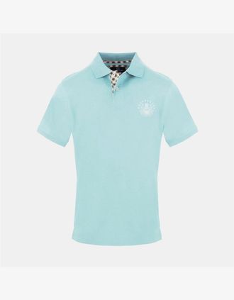 Aquascutum Mens Polo Shirt - Blue - Size: 2X large