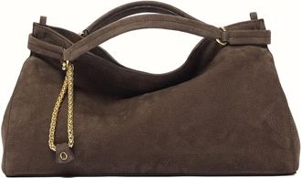Orciani Virgo Nabucco Midi Handbag - Dames - Handtassen - Bruin - ONE Size - Leer - Tassen