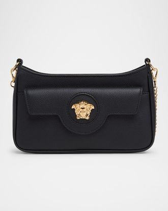 Versace La Medusa Mini Leather Crossbody Bag