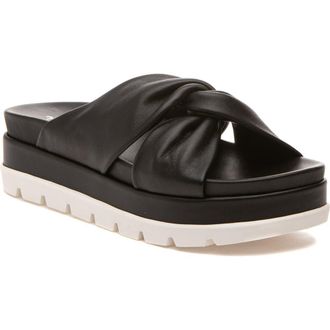 J/Slides Bright Platform Slide Sandal in Black at Nordstrom Rack, Size 6.5