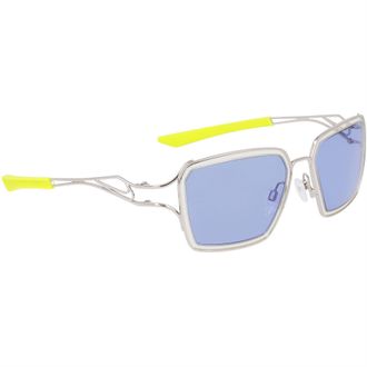 Nike Mens Accessories Prism Square Sunglasses in Silver/Blue/Ylw - Multicolour - One Size