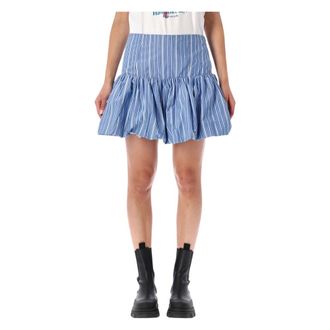 Ganni Dames, Rokken, Blauw, Maat: XS