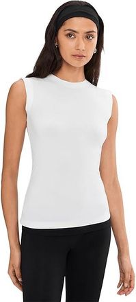 Norma Kamali Sleeveless Top Womens Clothing Snow White : 2XS (Womens 0), Polyester