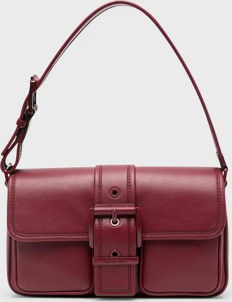 Michael Kors Womens Colby Leather Shoulder Bag Dark Cherry - Red - Size: O/S