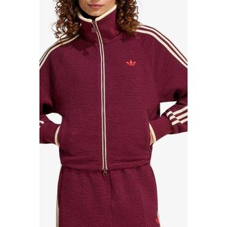 adidas Originals Firebird Track Jacket in Maroon/vivid Red at Nordstrom, Size X-Small