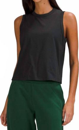 lululemon Womens Classic Fit Cotton Blend Tank Top In Black
