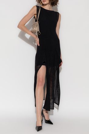 Alaia Dress With Slits, Womens, Black