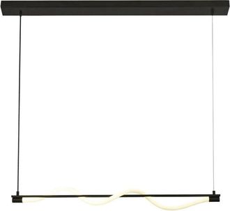 Searchlight Searchlight - Serpent 1 Luz led Convertible a Semi Empotrado Colgante, Negro, Acrílico 2700K